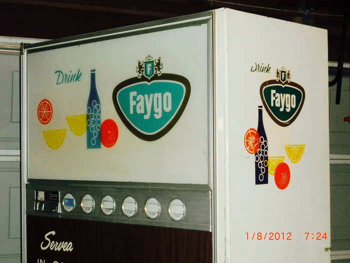 Faygo Beverages Inc - Vintage Faygo Vending Machine (newer photo)